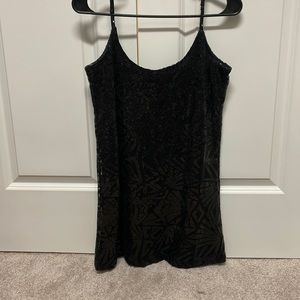 Aqua Beaded Mini Dress